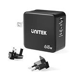 65W USB C Charger, Unitek 3-Port Ga