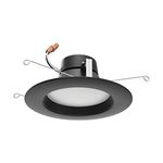Satco Led Color Temp 2700K-5000K Selectable Downlight Retrofits, Part Number S11835, 9 Watt; 5 Inch - 6 Inch; 120 Volts; Dimmable; Black Finish for Residential, Industrial, and Commercial (1 Pack)
