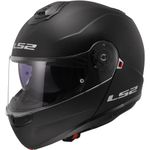 LS2 Motorcycle Helmet. Modular / Flip Front. FF908 STROBE II MATT BLACK-06 (XXL) 63-64cm