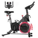 Superun Exercise Bike for Home Use Spin Bike with Adjustable Magnetic Resistance, Stationary Bike with LCD Display and APP, 136 kg Weight Capacity