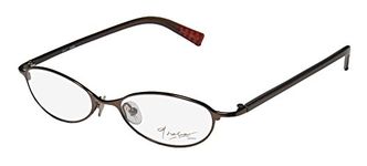 Thalia Alma For Ladies/Women Cat Eye Full-Rim Shape Sophisticated Fabulous Eyeglasses/Eyewear (49-17-135, Brown)