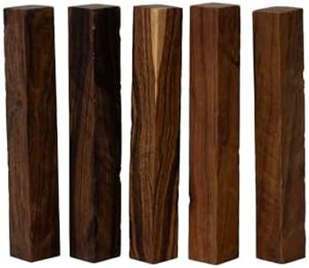 IECAP LLC Desert Ironwood Pen Blanks Hardwood – Grade B, Pack of 5 - Exotic Wood Turning Supplies Blanks for Pen Making, Tools Handles & DIY Crafts – Woodturning Lumber – 6 1/4 x 7/8 x 7/8 Inches