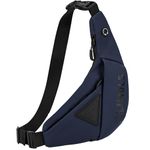 Cajmols Sling Bag Chest Shoulder Backpack Fanny Pack Crossbody Bags for Men,Women Travel Hiking Daypack (H-Navy Blue)