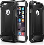 iPhone 5/5S/SE Case, DN-TECHNOLOGY® iPhone 5/5S/SE Cover, [Survivor] Military-Duty Case - Shockproof Impact Resistant Hybrid Heavy Duty [armor case] Dual Layer Armor Hard Plastic And Bumper Protective Cover Case for Apple iPhone 5/5S/SE [SHOCKPROOF] Cover [Compatible With iPhone 5/5S/SE Screen Protector] (BLACK)