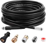 Pressure Washer Drain Pipe Hose Cleaning Kit for Karcher K2-K7 Series and LAVOR Pressure Washer, with Jet Nozzle and Rotating Jet Nozzle, 15 M/50FT, 180 Bar and 2700 PSI