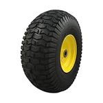 MARASTAR 15x6.00-6 Front Tire Assembly Replacement for John Deere Riding Mowers - Turf Saver Tread