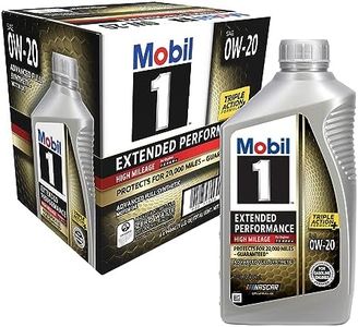 Mobil 1 Extended Performance High Mileage Full Synthetic Motor Oil 0W-20, 1 Quart (6-pack)