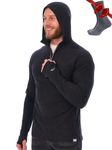 Merino.tech Merino Wool Base Layer - Mens 100% Merino Wool Long Sleeve Thermal Shirts Lightweight, Midweight, Heavyweight, 190 Charcoal Grey, XXL
