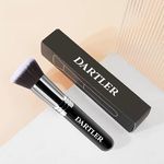 Dartler's Premium Foundation Brush for Liquid, Cream, Powder Makeup- Kabuki Flat Face Blending Brush- Soft Foundation Makeup Brush an Essential Makeup Tool for Women | Black, Pack -1