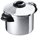 Kuhn Rikon 3762 Duromatic Top Stainless Steel Pressure Cooker with Side Grips, 6 Litre / 24 cm