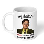 Akipi Dwight Schrute – Age is just a Number – The Office TV Show Ceramic Mug - 11oz Designer Coffee/Tea Cup ARM463