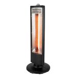 Warmlite WL42013 Infrared Heater with Oscillation, Adjustable Thermostat and Overheat Protection, Black