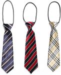 aoozleny Pre-Tied Neckties Neck Strap Tie For Boys Girls Attend a banquet Party Teen Necktie Casual Collocation For 5-12 Age, Fringe Long Tie-a, Medium