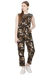 HRIKSHIKA FASHION Female Loose fit Jumpsuit for Women (M, Brown)