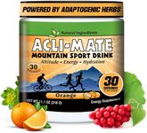 Acli-Mate Mountain Sport Drink Mix - Energy Powder Supplement - High Altitude Acclimatization Hydration - Recovery Drink for Running, Cycling, Hiking, Workout, Skiing, Travel & More - 1 Tub (Orange)