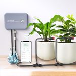 LetPot Automatic Watering System for Potted Plants, Drip Irrigation Kit System, Smart Plant Watering Devices for Indoor Outdoor, Water Shortage Remind, IPX66 （Grey