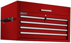 Homak PRO II Series 36" 5-Drawer Top Chest, Red, RD02036052