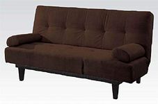 Acme 05855W-BR Cybil Adjustable Sofa Set with Two Pillows, Brown