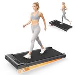 HomeFitnessCode Walking Pad Treadmill 8% Incline, Treadmills for Home, 3.0HP Portable Electric Under Desk Treadmill with LED Display & Remote, Adjustable Speed, No Assembly (Dark Black)