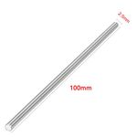 EKIND 10pcs Stainless Steel Round Axles Shaft Rod/Straight Metal Round Shaft Rod Bars for DIY Model Toy, RC Car, RC Helicopter Airplane (2.5mm x 100mm)