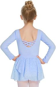 Arshiner Kids Girls Classic Long Sleeve Leotard Dance Ballet Dress