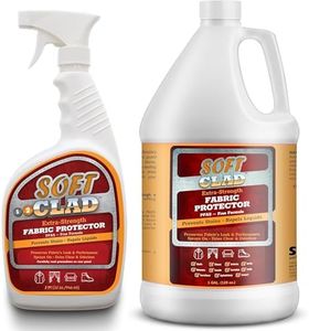 SoftClad Extra Strength Fabric Protector Spray Bundle – 32oz Spray Bottle + 1 Gallon Refill, Prevents Stains & Repels Liquids, Safe for Indoor Use, PFAS Free, Protects Furniture, Shoes & Upholstery