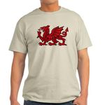 CafePress Red Welsh Dragon Light T Shirt Men's Traditional Fit Light Casual Tshirt