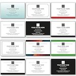 Classic Printed Business Cards. Design and Personalise Your own Business Cards Instantly - Various Templates - Finest 350gsm Silk Board - Best Print Quality