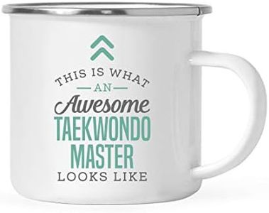 Andaz Press 11oz. Stainless Steel Campfire Coffee Mug Gift, This Is What An Awesome Taekwondo Master Looks Like, 1-Pack, Birthday Ideas Coworker, Includes Box Taekwondo Mug Taekwondo Cup