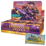 Magic The Gathering C9725000 das zusammentreffen Dominaria United Set Booster, 30 Packs & Box Topper Card, Multi