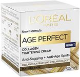 L’Oréal Paris Age Perfect Hydrating Night Cream for Mature Skin, with Soya Bean Extract and Melanin Block, 50ml