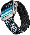 pitaka Apple Watch Band Compatible with Apple Watch Ultra 2/Ultra/10/9/8/7/6/SE/5/4/3/2/1, Adjustable Apple Watch Ultra 2 Band, 100% Carbon Fiber Apple Watch Band - Mosiac