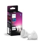 Philips Hue Smart 60W GU10 LED Bulb - White and Color Ambiance Color-Changing Light - 2 Pack - 450LM - Indoor - Control with Hue App - Works with Alexa, Google Assistant and Apple Homekit