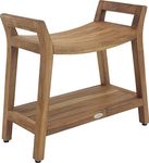 AquaTeak Asia Ascend Teak Shower Bench with Shelf