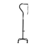 Hugo 731-850 Adjustable Quad Walking Cane, Black