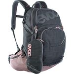 EVOC EXPLORER PRO 26l Touring backpack for bike tours & trails (Huge 26l storage space, clever pocket management, incl. rain cover, hydration bladder compartment), Carbon Grey/Old Pink