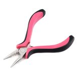 Vlasy 1PCS Mini Pliers for Hair Extensions Apply&Remove 3 Holes Pliers Pink Color Stainless Steel Rust Free