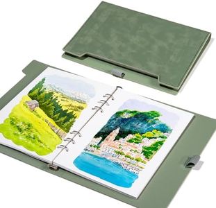 LIGHTWISH Watercolor Sketchbook,100% Cotton Acid Free Watercolor Journal,300gsm/140lb Hot Press Watercolor Paper for Artists,Adults,Students,20 Sheets,9.25 * 6.3 Inches