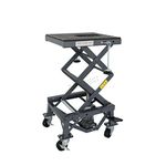 SwitZer Motorbike Hydraulic Scissor Lift with Wheels 136kg 300lbs MAX 870mm MAX 350mm MIN
