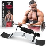 DMoose Fitness Arm Blaster for Biceps & Triceps, Premium Neck Padding Support with Adjustable Straps, Bicep Blaster & Arm Curl Bar for Strength & Isolation Training, Biceps Workout Equipment for Men