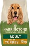 Harringtons Complete Dry Adult Dog Food Turkey & Veg 15 kg - Made with All Natural Ingredients