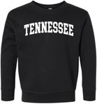 Wild Bobby State of Tennessee College Style White Fashion Toddler Fleece Crewneck Sweatshirt, Black, 3T