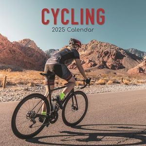 The Gifted Stationary 2025 Square Wall Calendar, Cycling, 16-Month Lifestyles Theme Hanging Calendar with 180 Reminder Stickers, Month Planner for Home, or Creative Spaces, 12x12 In