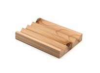 Large Cedar Soap Dish - Handcrafted 100% Cedar Wood soap Dish - Soap Saver Dish - soap Dish - Soap Saver, Tray and Holder for Shower, Bathroom and Kitchen - Made in Canada