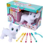 CRAYOLA - Washimals Jumbo Pets, Big Wilbur Set with 5 Washable Felt Tip Pens and Brush, Game and Gift for Children, from 3 Years, 74-0227