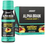 Onnit Alpha BRAIN Focus Energy Shot Supplement - Energy, Focus, Mood, Stress, Brain Booster Drink - Tropical (2.5 fl oz, 6 ct)