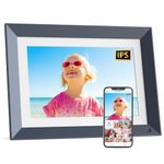 WiFi Digital Picture Frame 16GB-Photo-Frame - 10.1 Inch 1280 * 800 Pixels, Touchscreen, Motion Sensor, 16GB, Share Photos Video via Vphoto App Email, Wall Mounted, Free Cloud, Gift for Grandma