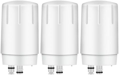 Faucet Water Filter Replacement for Brita 36311 sink faucet filter, Fits All Br-it-a Tap Water Filtration System, Compatible with Brita 36311, FR-200, FF-100 Sink Faucet Filter, White,Pack 3 SETFEEL