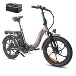 Fafrees Electric Bike, 20" Folding Electric Bikes for Adults, 36V 18Ah/648Wh Removable Battery Ebike 120-150KM Mileage Pedal Assist MTB, 3.0" Fat Tire Electric Bike for Man Women, F20 Pro Gray