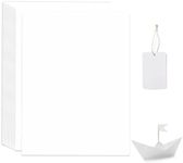 Versatile White Cardstock for Creative Endeavors Heavyweight Paper, Ideal for Printing Drawing Scrapbooking - Laser and Inkjet Printer Friendly Pre-Scored for Easy Use(A4 Size,White,50 Sheet,230GSM)